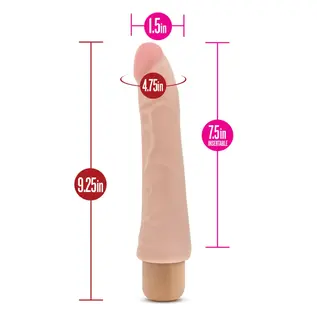 BLUSH VIBE DILDO X5 MAMBO BEIGE 9.25"