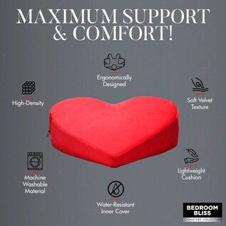 XR BEDROOM BLISS XR PILLOW HEART  RED