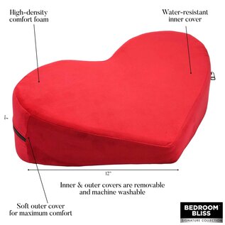 XR BEDROOM BLISS XR PILLOW HEART  RED