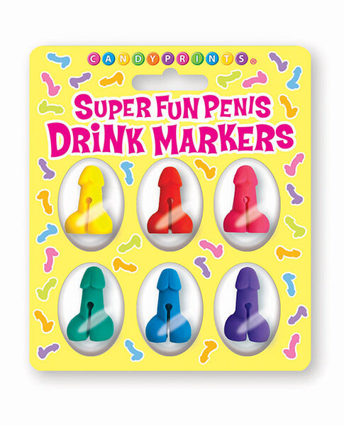 PARTY DRINK MARKERS PENIS SILICONE