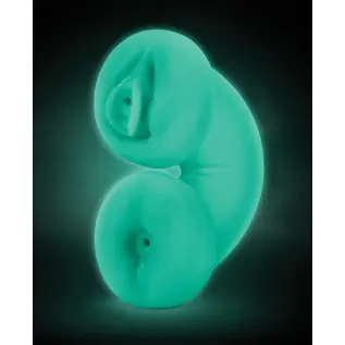 BLUSH STROKER M FOR MEN SOFT/WET DOUBLE TROUBLE GLOW IN THE DARK VANILLA