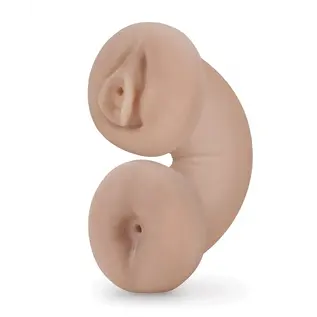 BLUSH STROKER M FOR MEN SOFT/WET DOUBLE TROUBLE GLOW IN THE DARK VANILLA