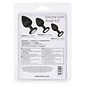 CALIFORNIA EXOTICS SILICONE GEM PLUG SET BLACK