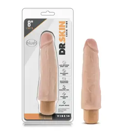 BLUSH DR SKIN VIBRATING DILDO BEIGE 8" #14