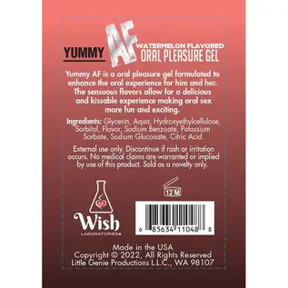 ALL NOVELTIES YUMMY AF ORAL GEL