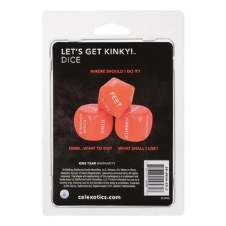 CALIFORNIA EXOTICS DICE GAME LETS GET KINKY COUPLES DICE