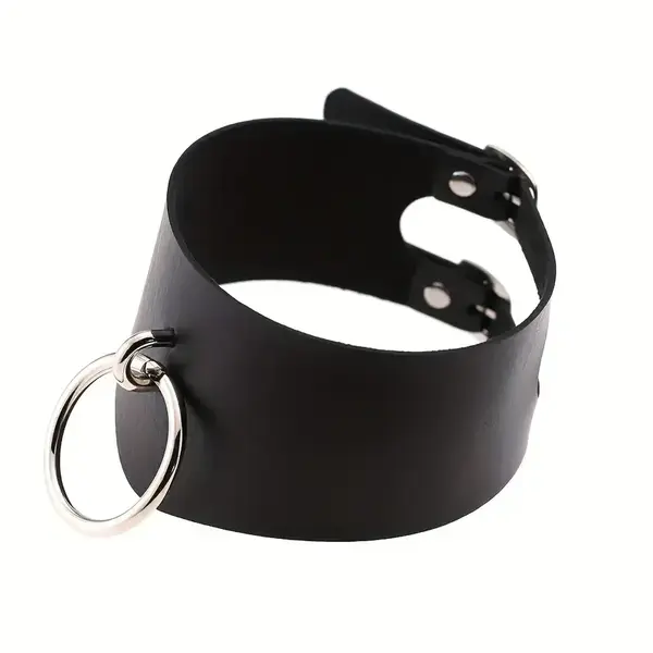 "O" HEAVENS CHOKER LEATHER O RING