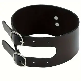 "O" HEAVENS CHOKER LEATHER O RING