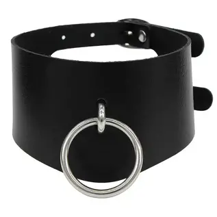 "O" HEAVENS CHOKER LEATHER O RING