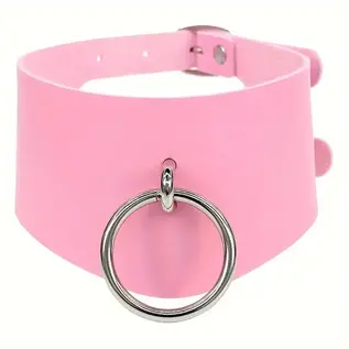 "O" HEAVENS CHOKER LEATHER O RING