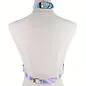 "O" HEAVENS "O" HEAVENS BRA BODY HARNESS WITH CHAINS HOLOGRAPHIC