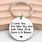 "O" HEAVENS I LOVE YOU BONUS KEYCHAIN