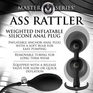MASTER SERIES MASTER SERIES RATTLER INFLATABLE PLUG BLACK