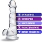 BLUSH B YOURS DIAMOND QUARTZ DILDO 7.5" CLEAR