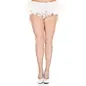 MUSIC LEGS ML PANTYHOSE MINI DIAMOND NET QUEEN SIZE WHITE