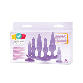 ICON BRANDS TRY-CURIOUS ANAL PLUG KIT PURPLE