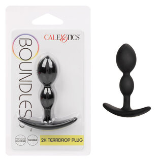 CALIFORNIA EXOTICS BOUNDLESS 2X TEARDROP ANAL PLUG BLACK