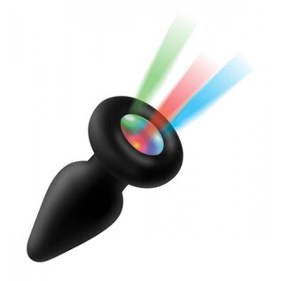 XR BRAND BOOTY SPARKS SILICONE LIGHT-UP ANAL PLUG