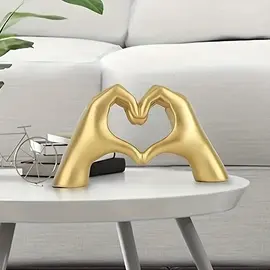 "O" HEAVENS GOLD LOVE GESTURE HAND