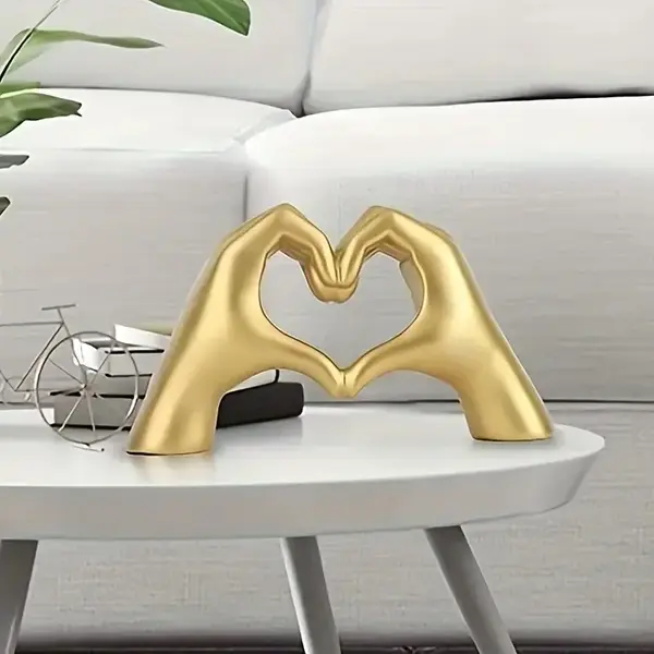 "O" HEAVENS LOVE GESTURE HAND DECOR GOLD