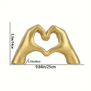 "O" HEAVENS LOVE GESTURE HAND DECOR GOLD
