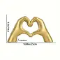 "O" HEAVENS LOVE GESTURE HAND DECOR GOLD