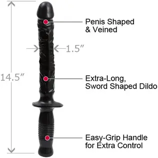 DOC JOHNSON THE MAN HANDLER DONG WITH GRIP 14.5"