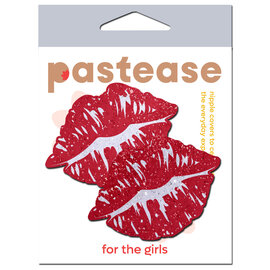 PASTEASE PASTEASE RED KISSING LIPS PASTIES