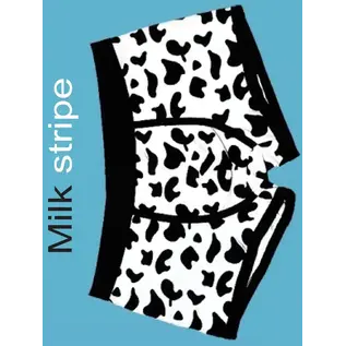 "OH" B2G1F MENS COW BRIEF BLACK WHITE