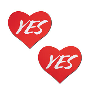 PASTEASE PASTIES LOVE YES RED HEART PASTIES