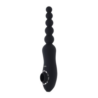 EVOLVED PLAYBOY DOUBLE ENDED SUCKING VIBE BEADS BLACK