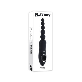 EVOLVED PLAYBOY DOUBLE ENDED SUCKING VIBE BEADS BLACK