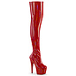 PLEASER PLEASER ADORE THIGH HIGH BOOT 7" HEEL 3000  RED HALO SIZE 6