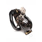 XR CHASTITY MASTER SERIES DOUBLE LOCKING CAGE BLACK