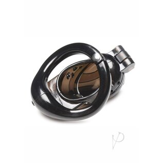 XR CHASTITY MASTER SERIES DOUBLE LOCKING CAGE BLACK