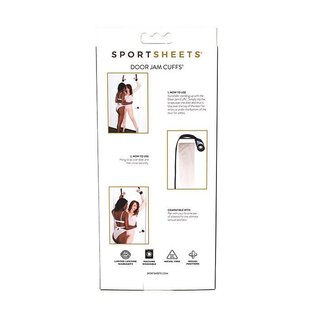 SPORTSHEETS DOOR CUFFS BLACK