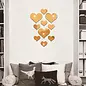 "O" HEAVENS WALL STICKERS HEARTS