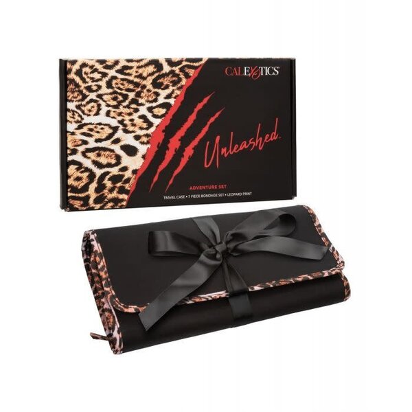 CALEX RESTRAINTS UNLEASHED ADVENTURE BONDAGE KIT ANIMAL PRINT