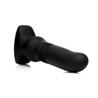 XR BRAND THUNDER PLUG MASSAGE PLUG W/REMOTE BLACK
