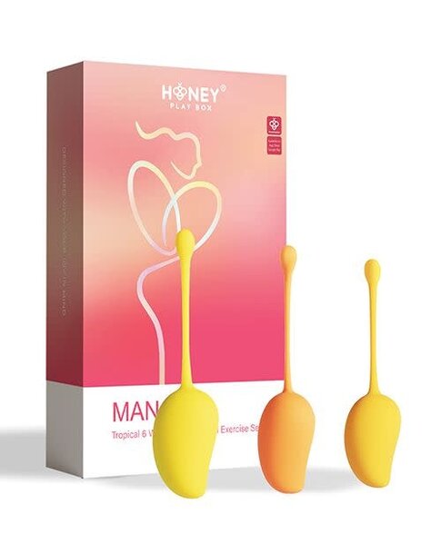HONEY PLAY BOX KEGEL MANGO TROPICAL WEIGHTED 6PC SET