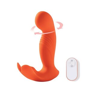 HONEY PLAY BOX HONEYS CRAVE 3 TICKLER VIBE W/ ROTATING HEAD ORANGE