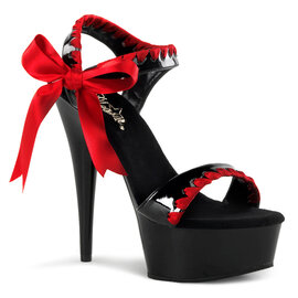 PLEASER PLEASER DELIGHT ANKLE STRAP W/ SIDE BOW