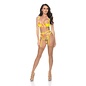 ESCANTE BRA & G-STRING EXPLOSION LACE W/GARTER HOSE LG