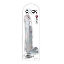 KING COCK KING COCK DILDO CLEAR 11"