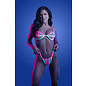 FANTASY LINGERIE HEAD RUSH CONTRAST BRA AND PANTY SET