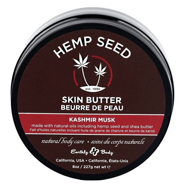 EARTHLY BODY BUTTER HEMP SEED KASHMIR MUSK 8 OZ