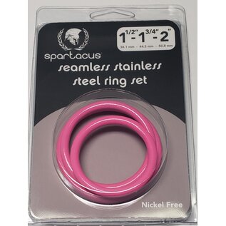 SPARTACUS SPARTACUS STAINLESS STEEL RING SET - 1.5" 1.75" 2"