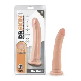 BLUSH DR SKIN DR NOAH POSABLE SILICONE DONG 8" VANILLA