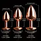 "O" HEAVENS ROSE GOLD JEWELED ANAL PLUG VARIETY