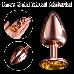 "O" HEAVENS "O" HEAVENS ROSE GOLD JEWELED ANAL PLUG VARIETY